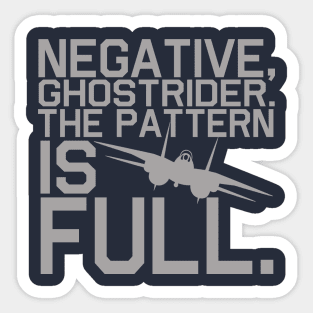 Top Gun Ghostrider Sticker